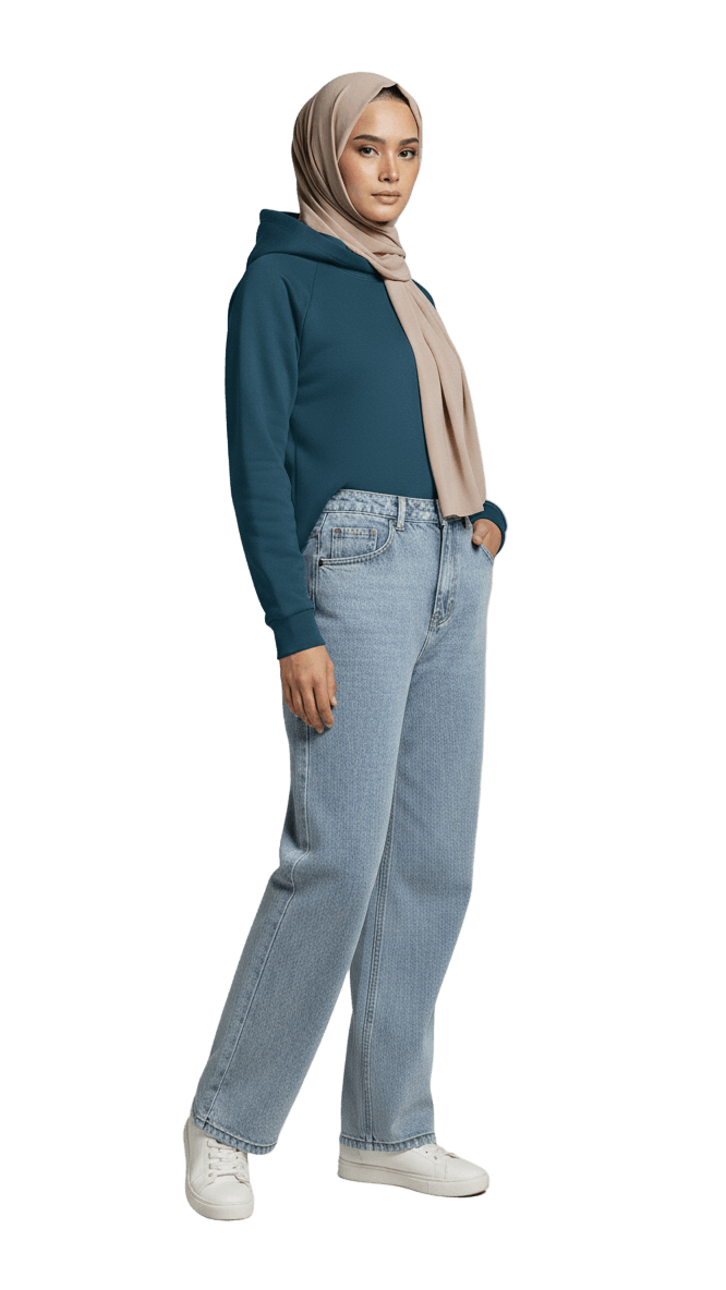 Oversize Hoodie - Blue - RIZE