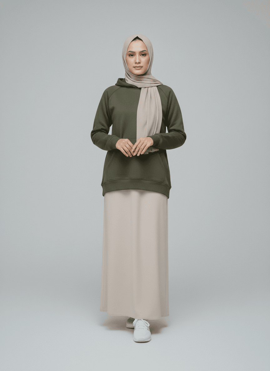 Oversize Hoodie - Olive - RIZE