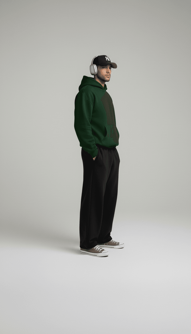 Oversize Hoodie - Green - RIZE