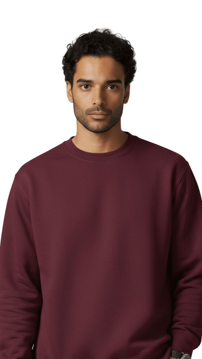 Crewneck Basic - Bergandy - RIZE