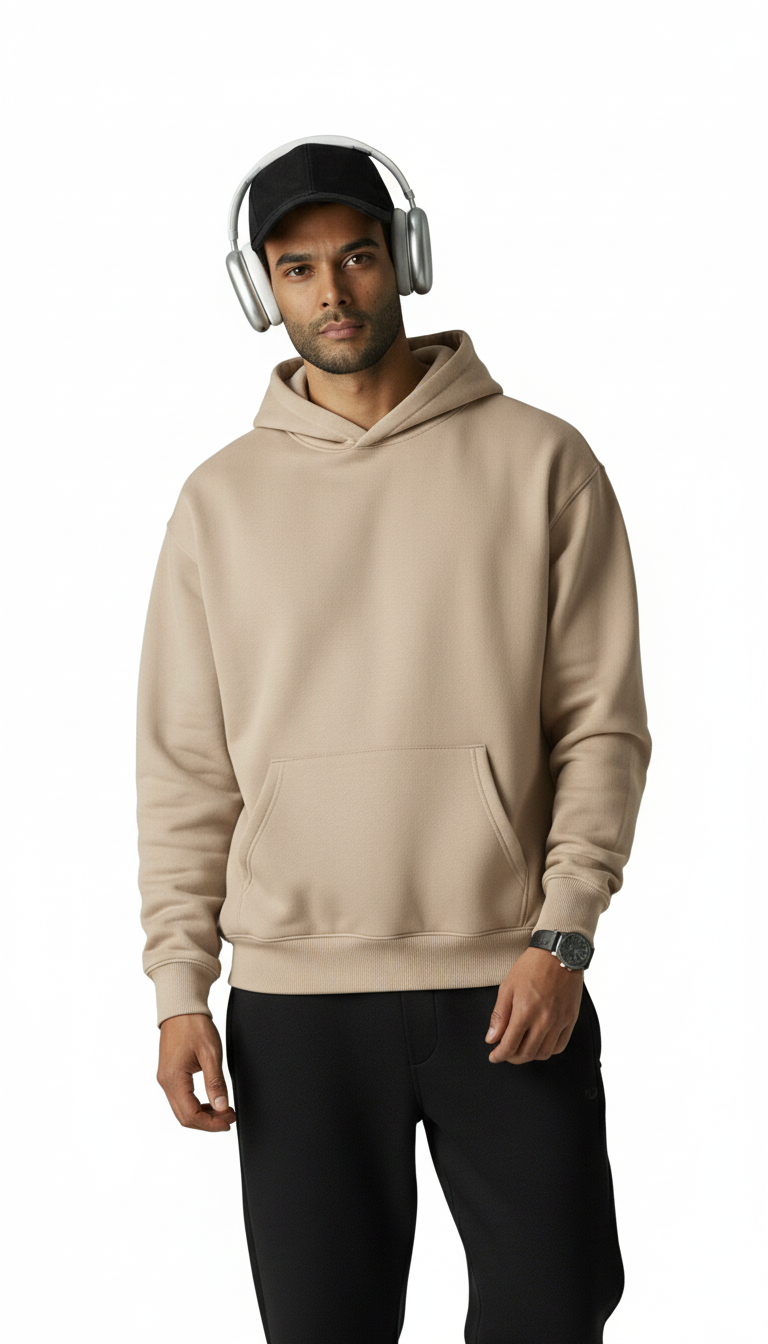 Oversize Hoodie - Beige