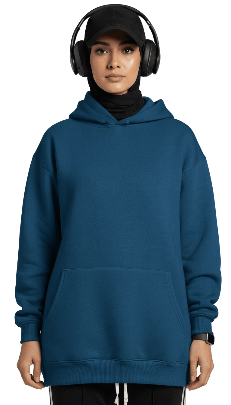 Oversize Hoodie - Blue - RIZE