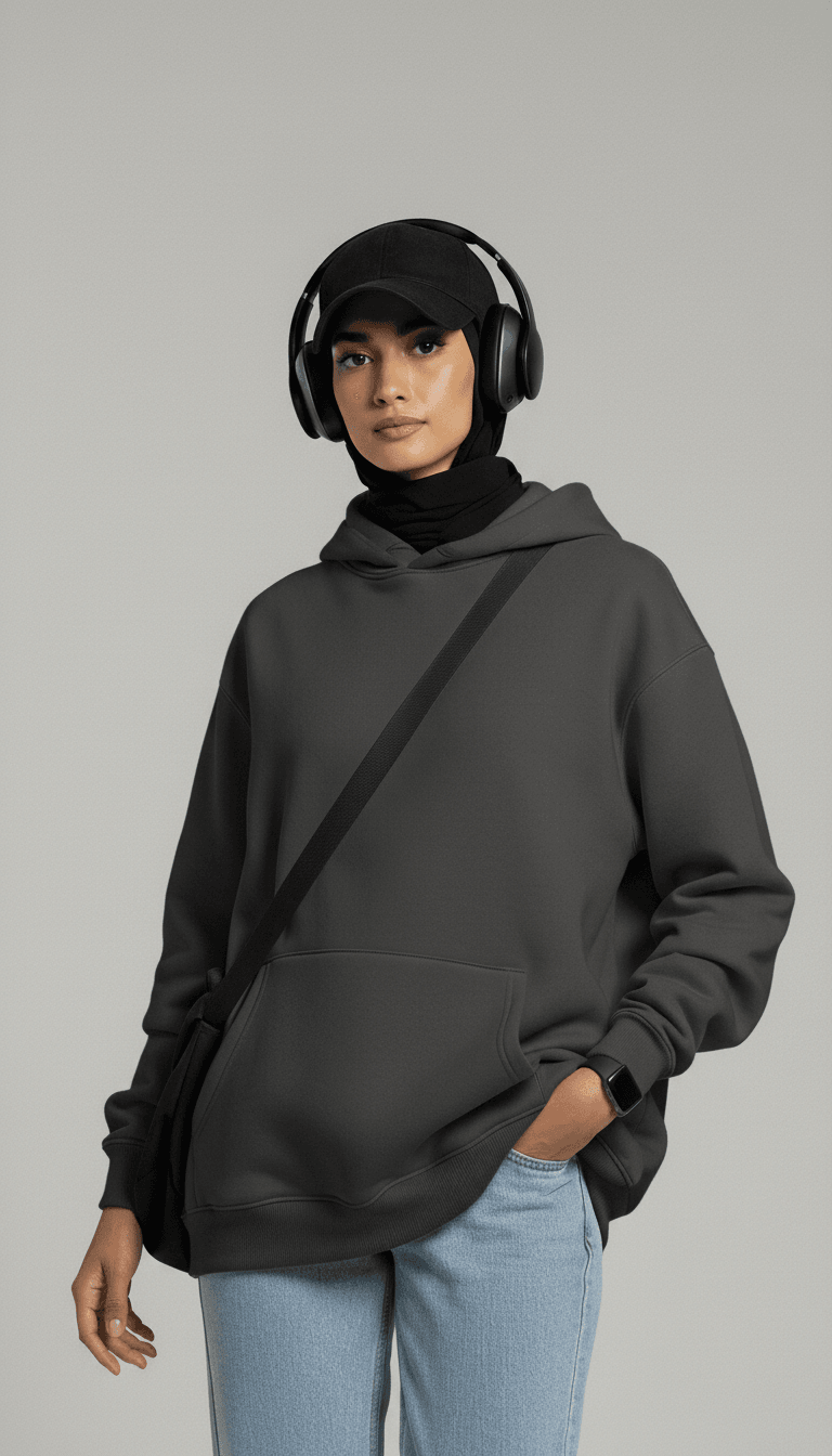 Oversize Hoodie - Grey - RIZE