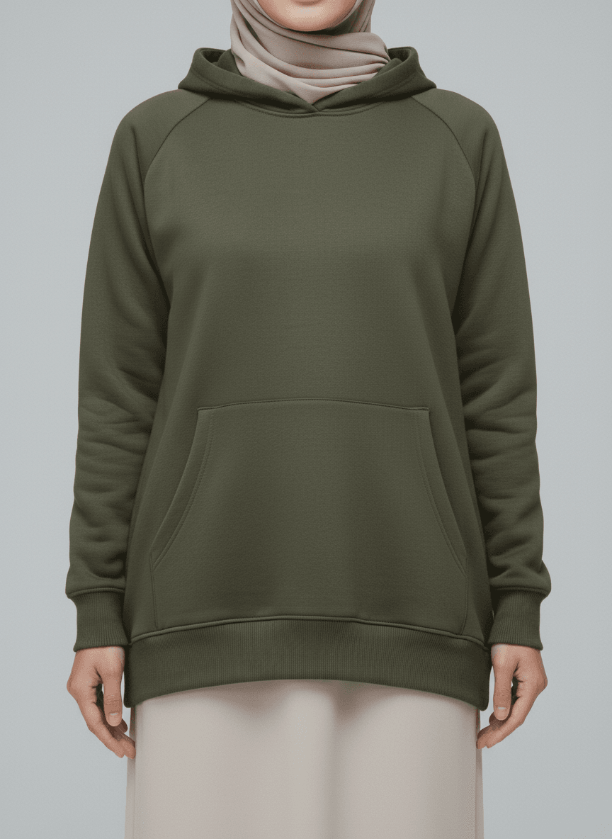 Oversize Hoodie - Olive - RIZE