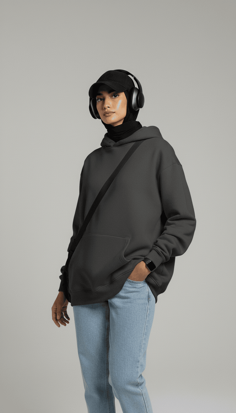 Oversize Hoodie - Grey - RIZE