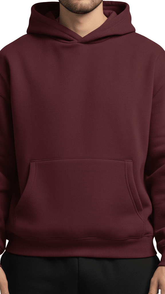 Oversize Hoodie - Bergandy - RIZE