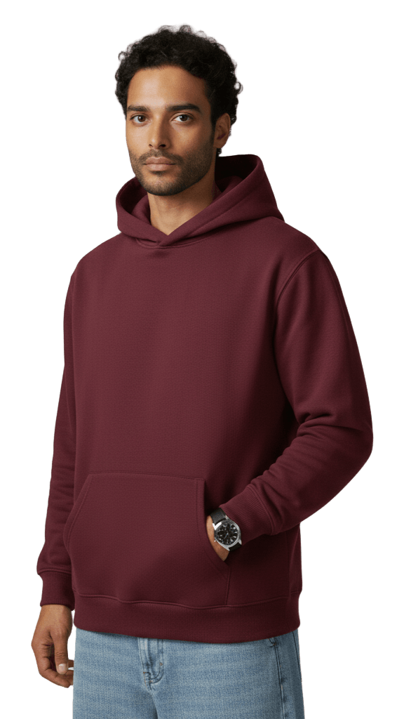 Oversize Hoodie - Bergandy - RIZE
