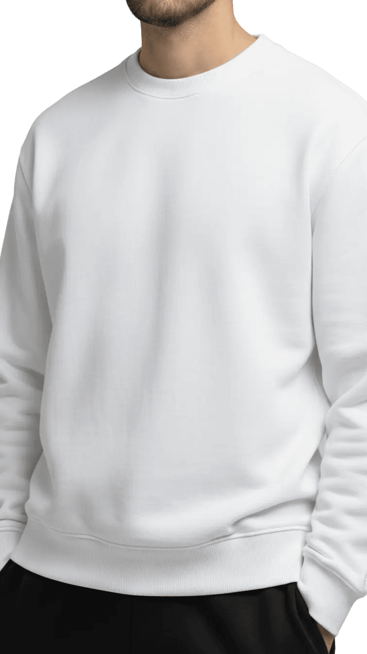 Crewneck Basic - White - RIZE
