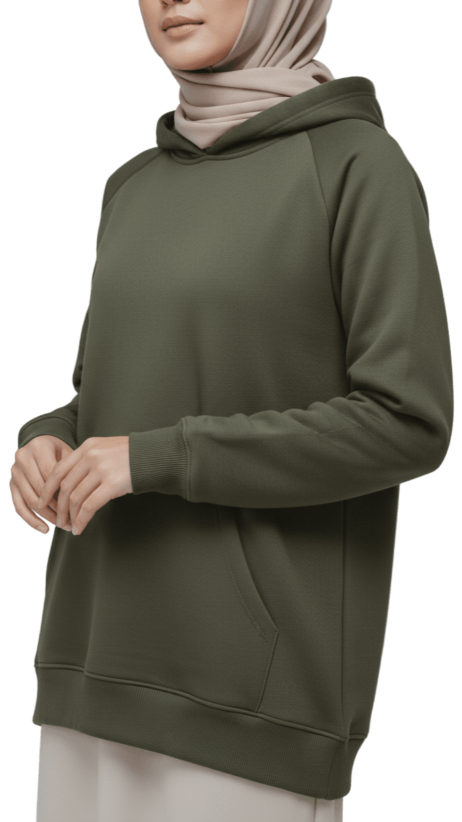 Oversize Hoodie - Olive - RIZE