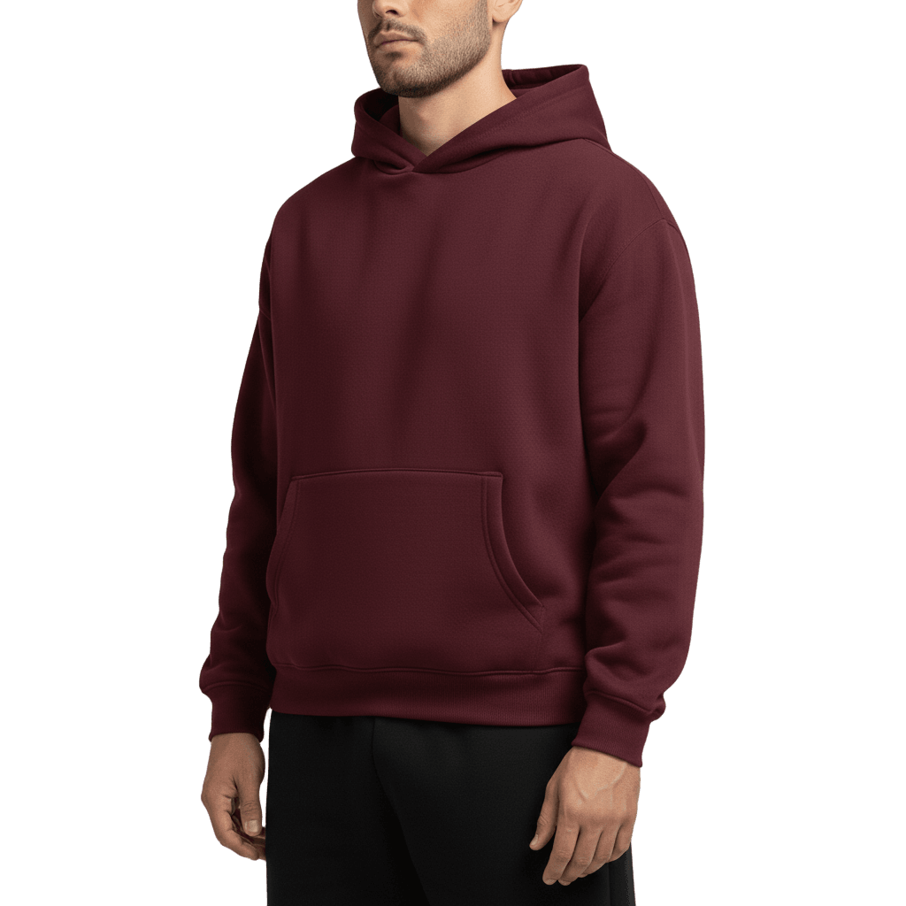 Oversize Hoodie - Bergandy - RIZE