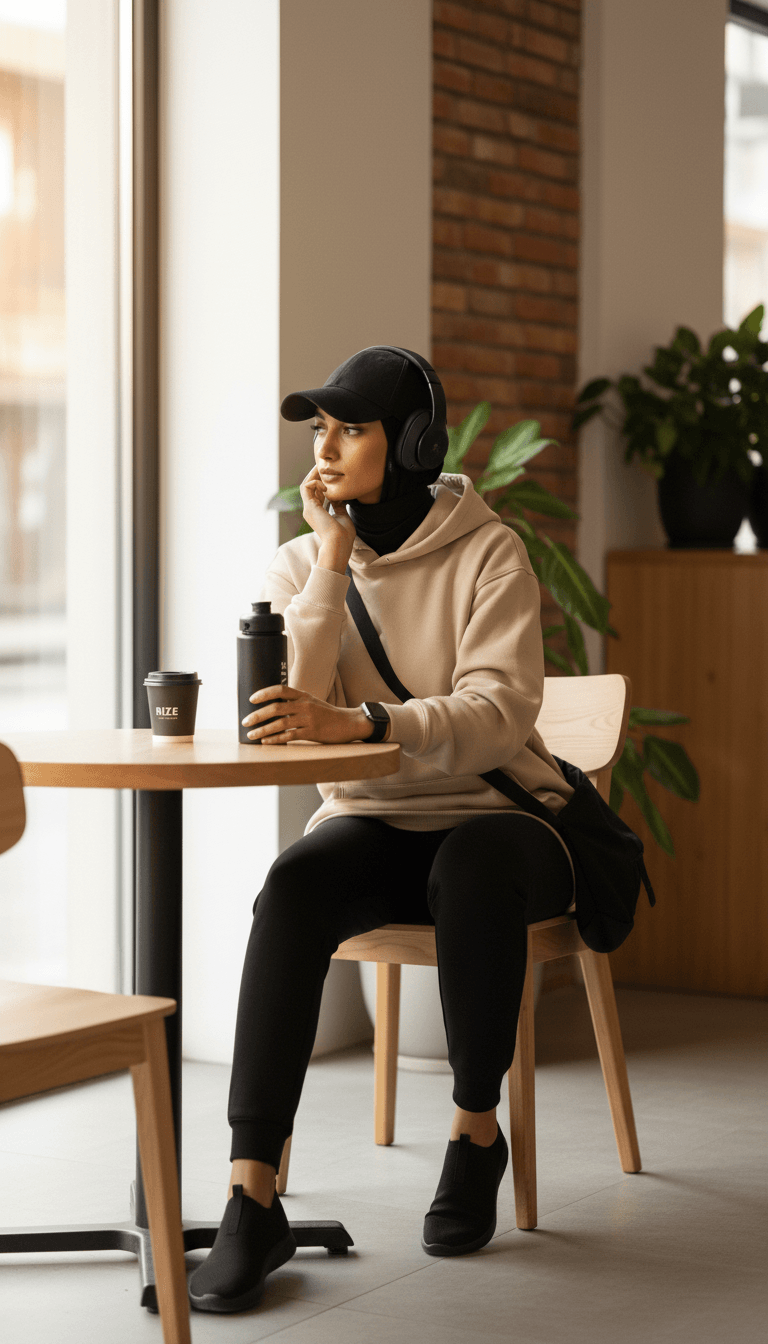 Oversize Hoodie - Beige - RIZE