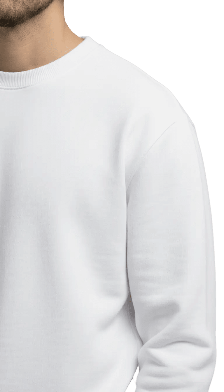 Crewneck Basic - White - RIZE