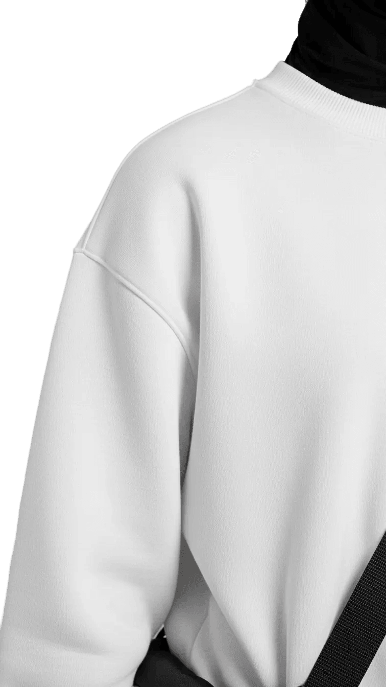 Crewneck Basic - White - RIZE