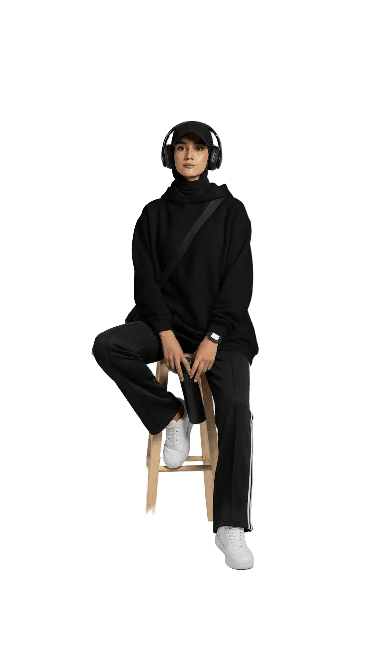 Oversize Hoodie - Black | Off-White | Beige - RIZE