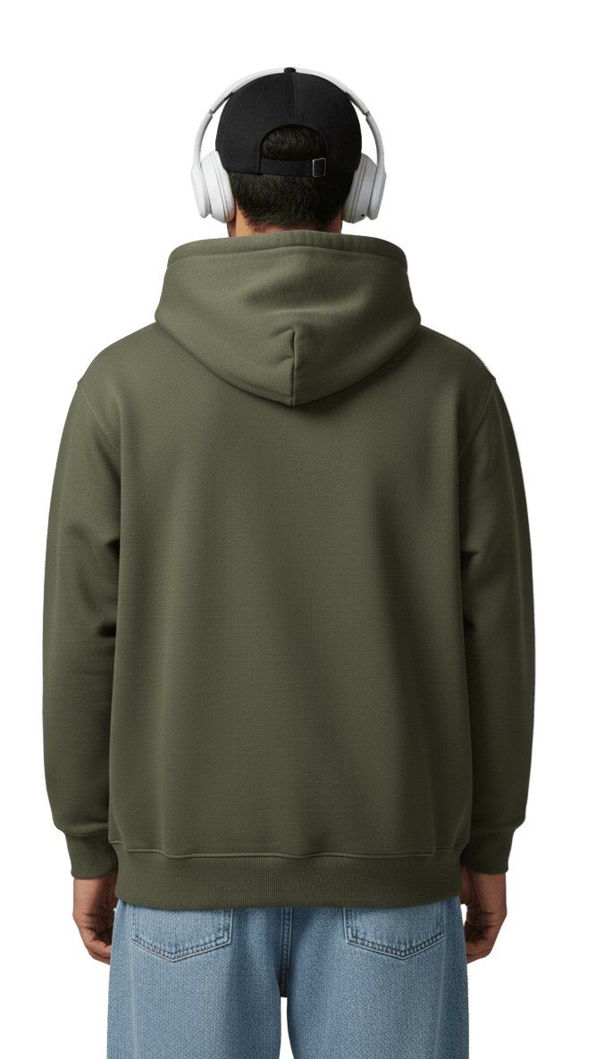 Oversize Hoodie - Olive - RIZE