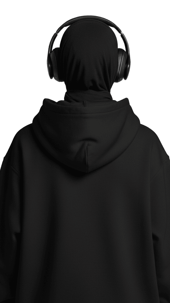 Oversize Hoodie - Black - RIZE