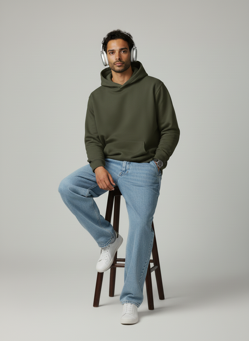 Oversize Hoodie - Olive