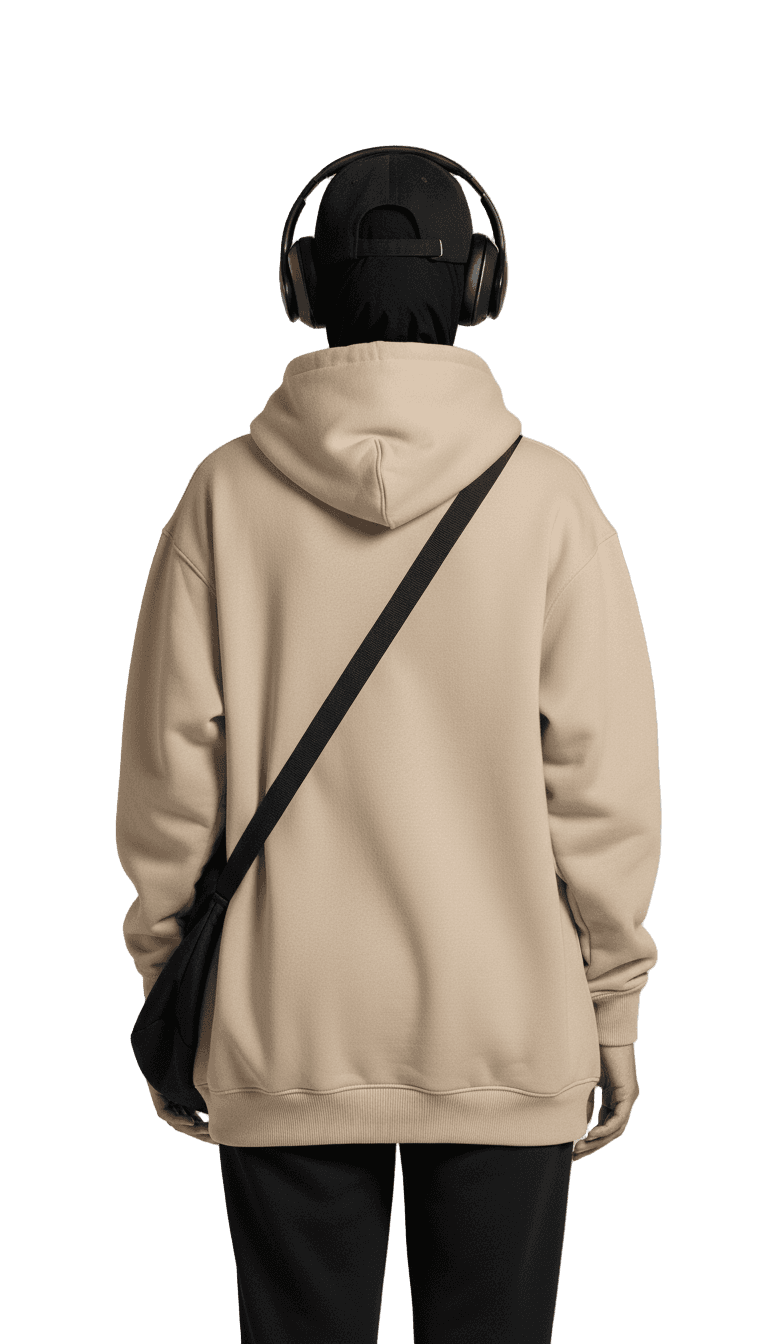 Oversize Hoodie - Black | Off-White | Beige - RIZE