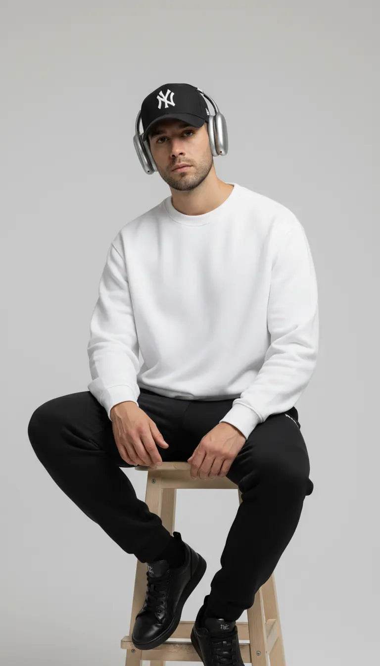 Crewneck Basic - White - RIZE
