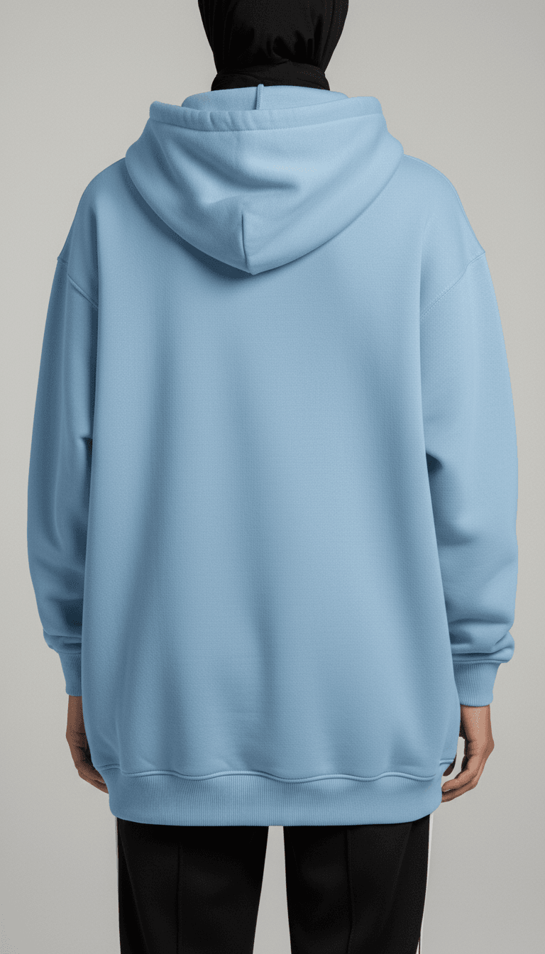 Oversize Hoodie - Babyblue - RIZE