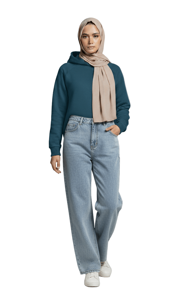 Oversize Hoodie - Blue - RIZE