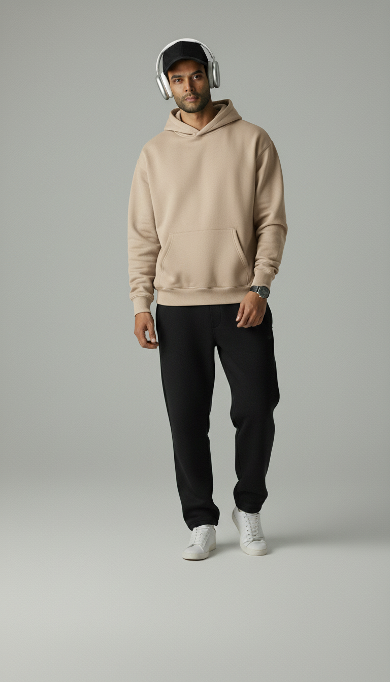 Oversize Hoodie - Beige