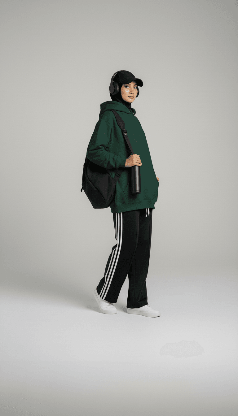 Oversize Hoodie - Green - RIZE