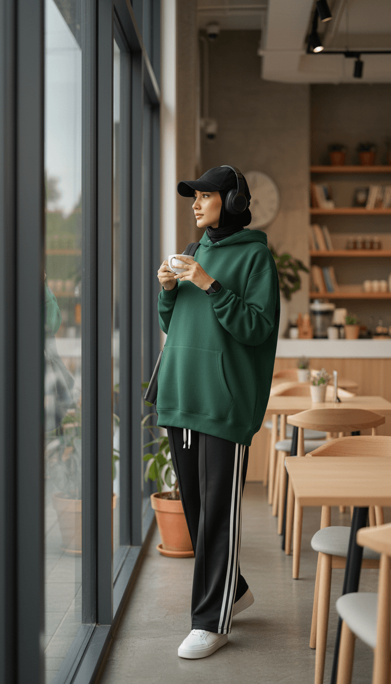 Oversize Hoodie - Green - RIZE