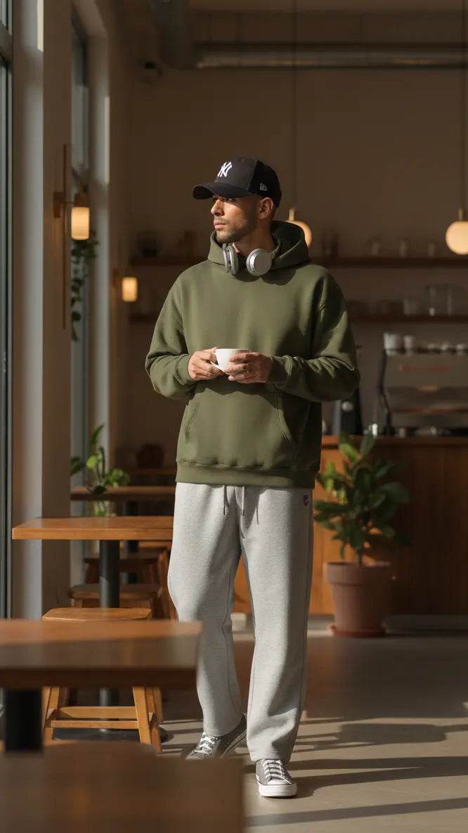 Oversize Hoodie - Olive - RIZE