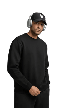 Crewneck Basic - Black - RIZE