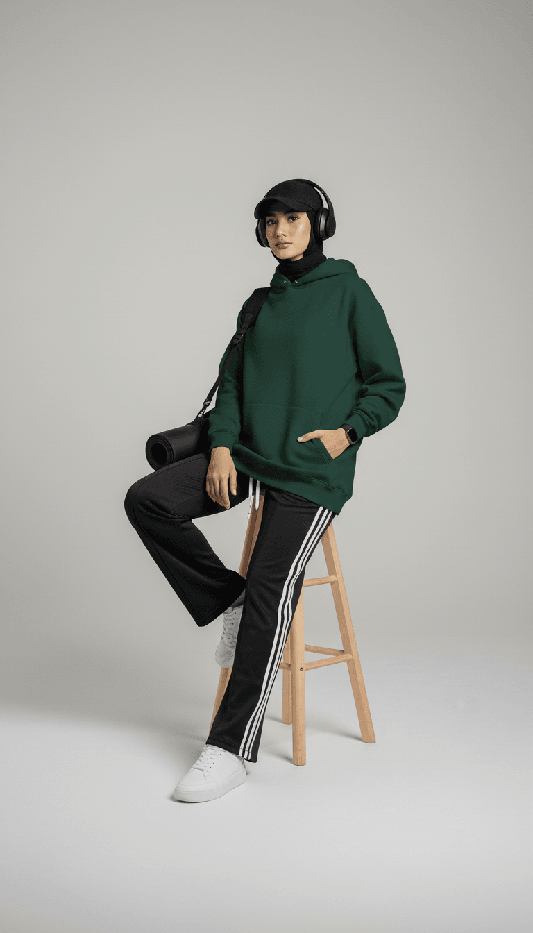 Oversize Hoodie - Green - RIZE
